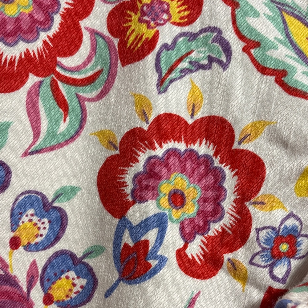 Pilcro and the Letterpress White Floral Print Skinny Jeans Like New - Picture 7 of 13